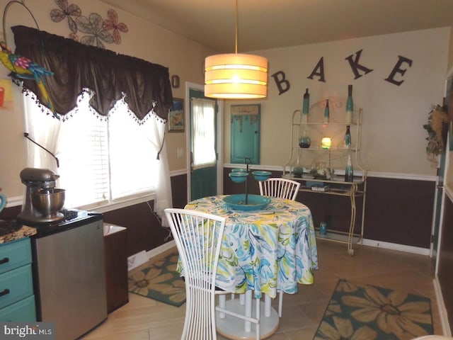 view of dining area