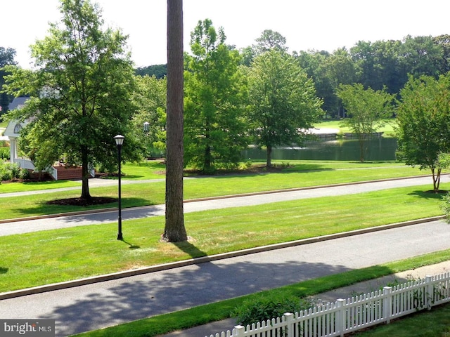 view of nearby features featuring a yard