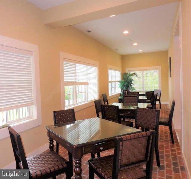 view of dining room