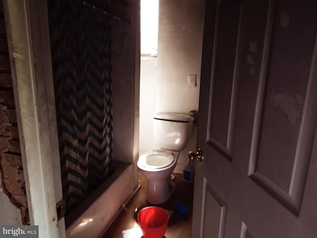 bathroom featuring toilet