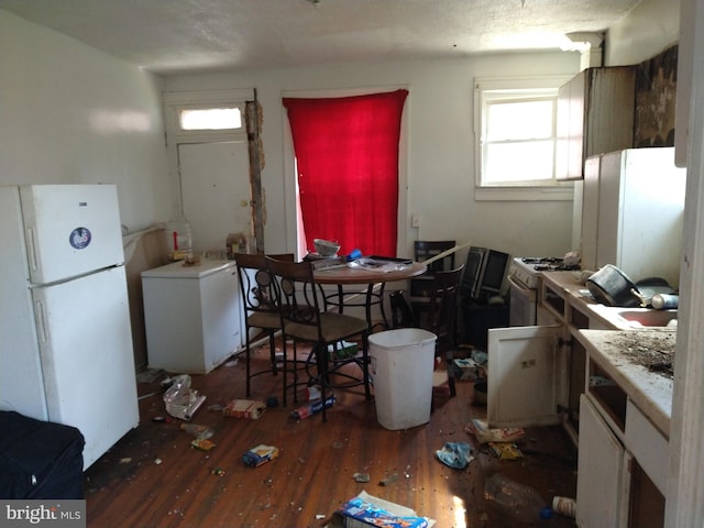 misc room featuring dark hardwood / wood-style floors and a wealth of natural light