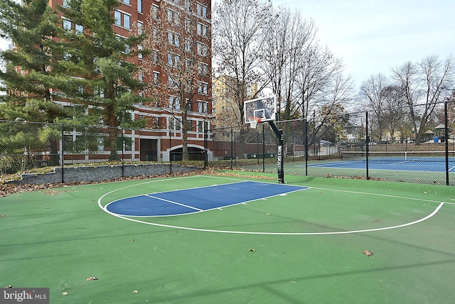 view of basketball court