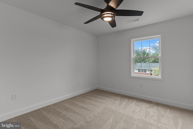 2764 Bellview Dr, Bensalem, PA 19020 - carpeted empty room with baseboards and ceiling fan