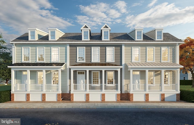 view of front of house with covered porch