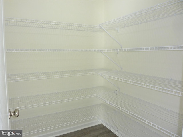 view of pantry