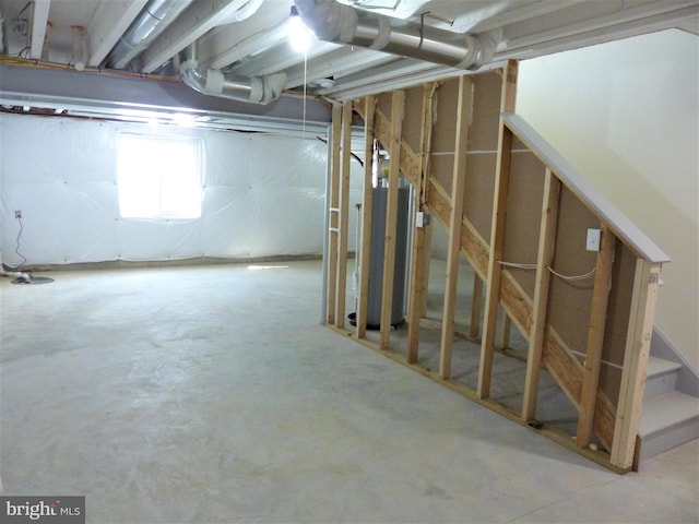 view of basement