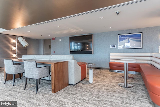 interior space featuring light hardwood / wood-style floors