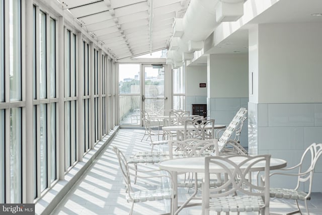 view of sunroom / solarium