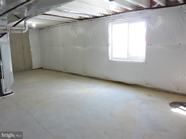 view of basement