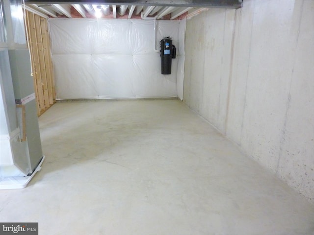 view of basement