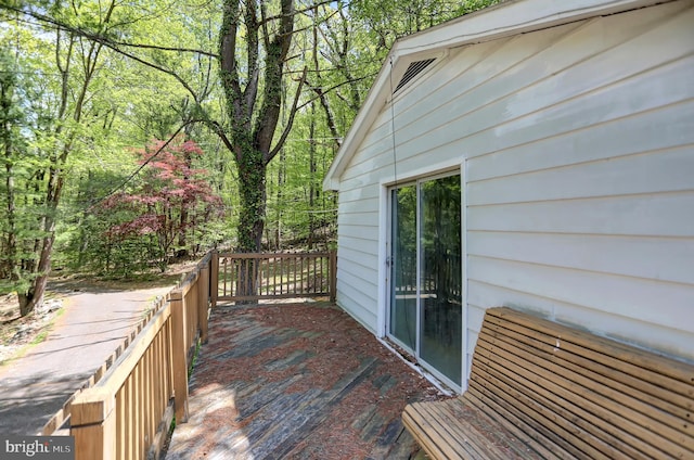 view of wooden terrace