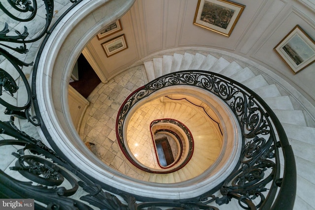 interior details featuring tile flooring