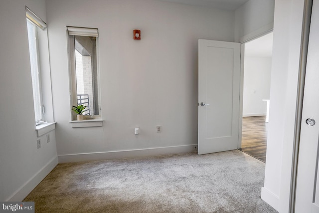 view of carpeted empty room