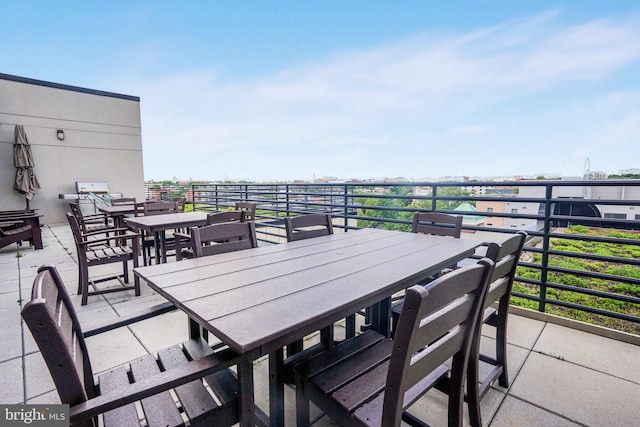 view of patio / terrace featuring a balcony