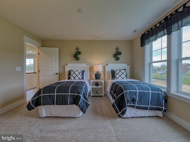 bedroom featuring carpet floors