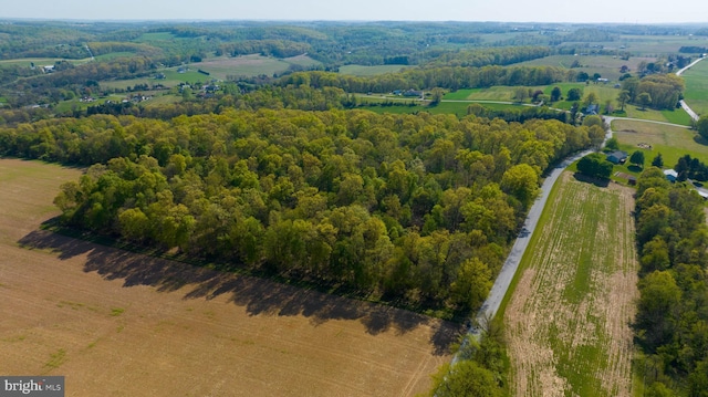 drone / aerial view featuring a rural view