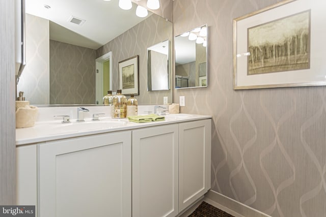 bathroom featuring vanity