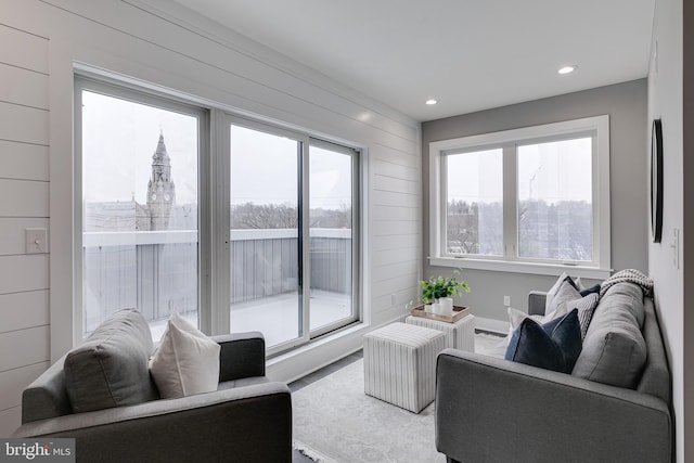 living room with a wealth of natural light