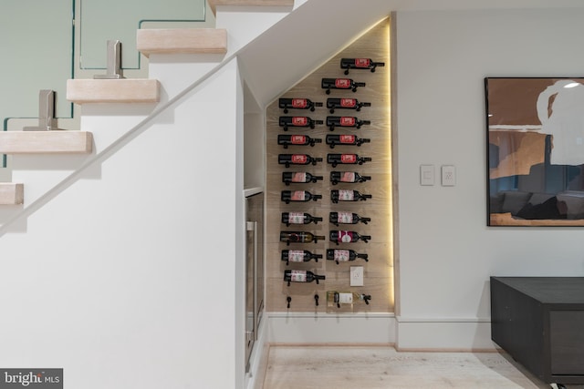 view of wine room