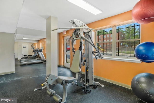 view of workout room