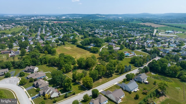 view of aerial view