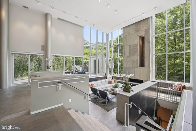 sunroom with plenty of natural light