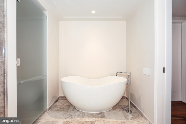 bathroom with tile floors