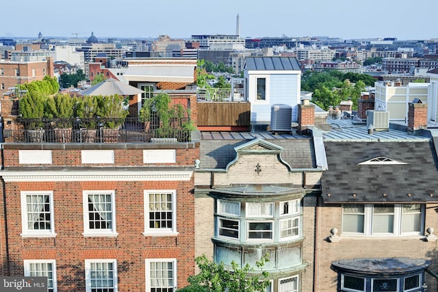 exterior space featuring central AC unit