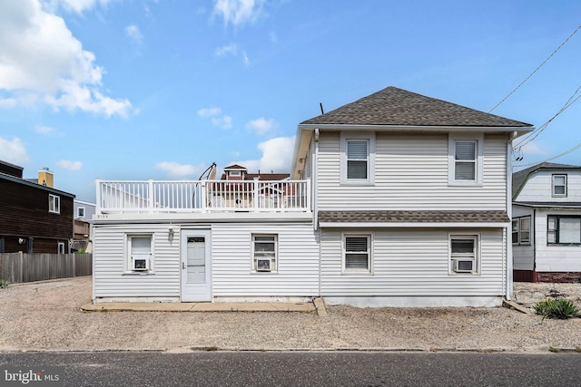 view of rear view of property