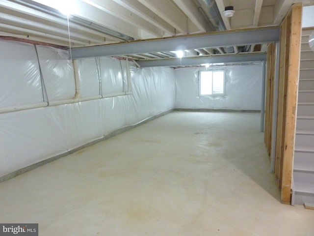 view of basement