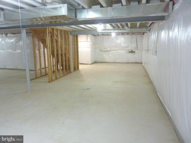 view of basement