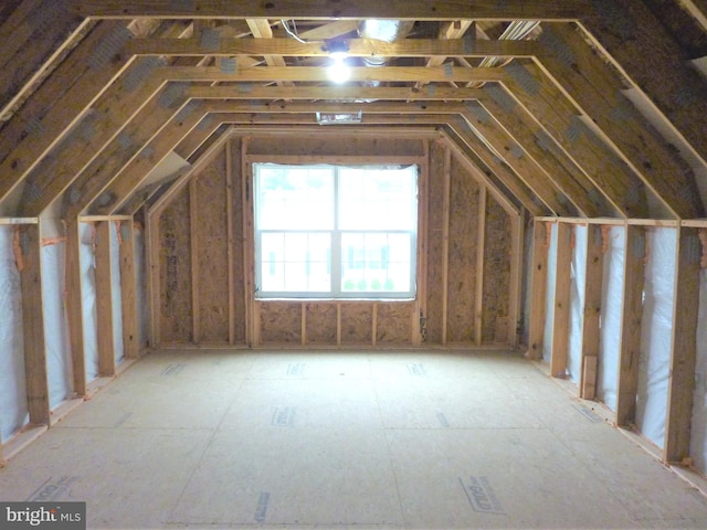 view of attic