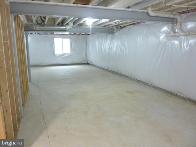 view of basement