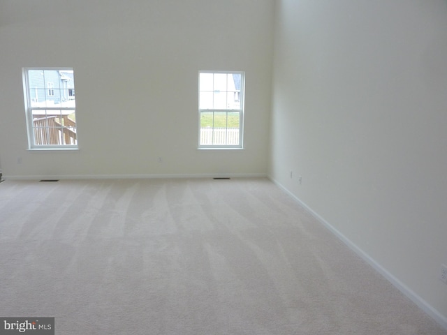 view of carpeted empty room