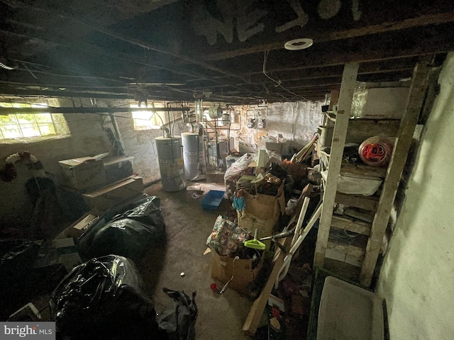 view of basement