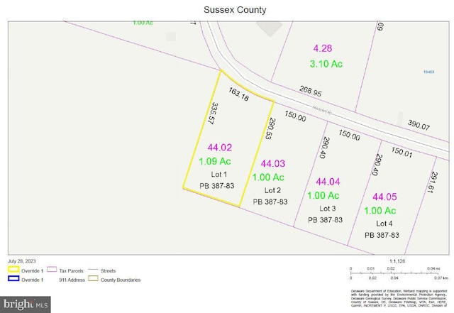 LOT1 Parsons Rd, Georgetown DE, 19947 land for sale