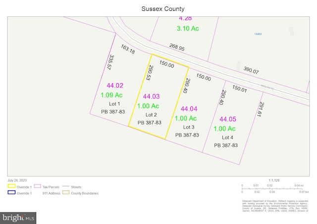 Lot2 Parsons, Georgetown DE, 19947 land for sale