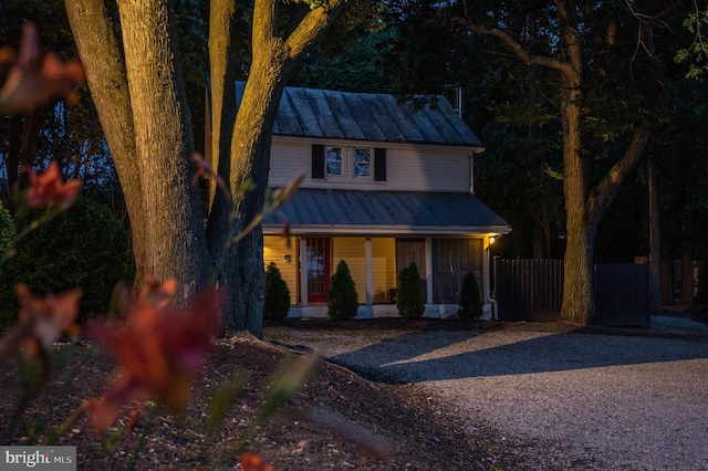 view of front of home