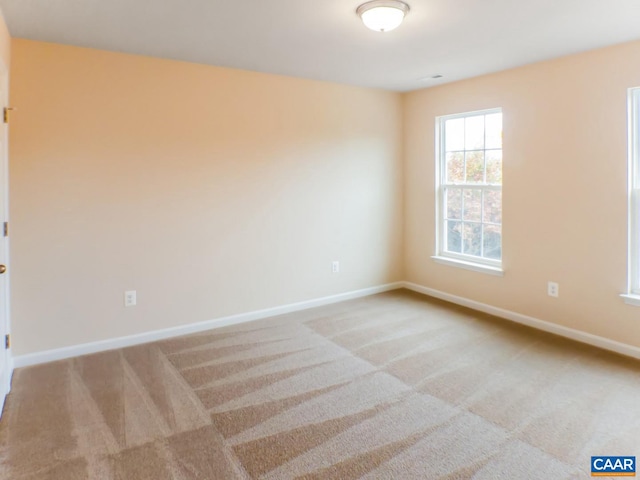 view of carpeted empty room