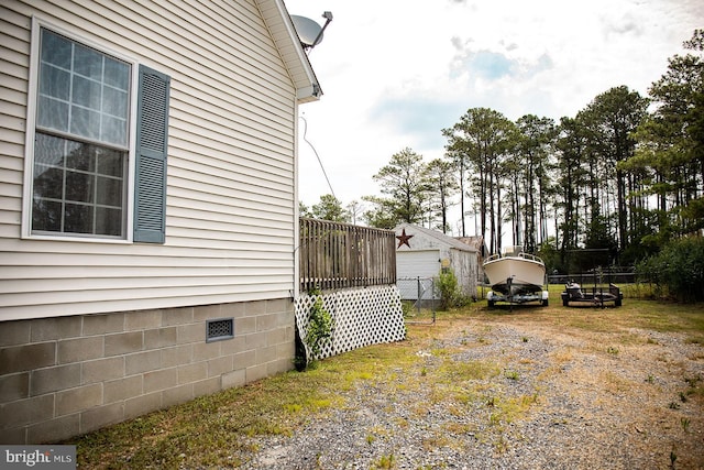 view of side of property