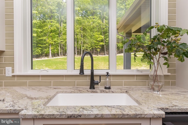 interior details with sink