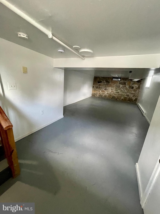 view of basement