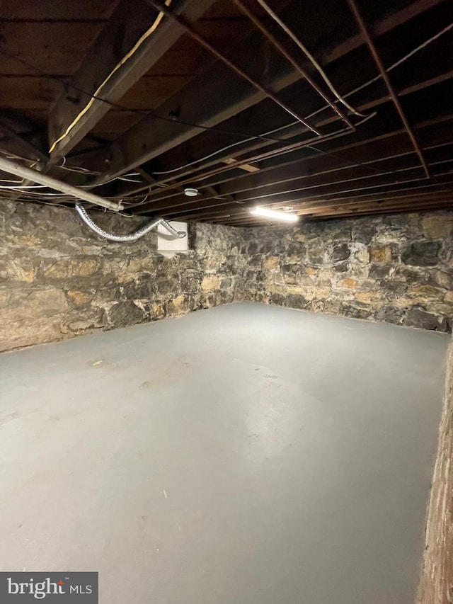 view of basement