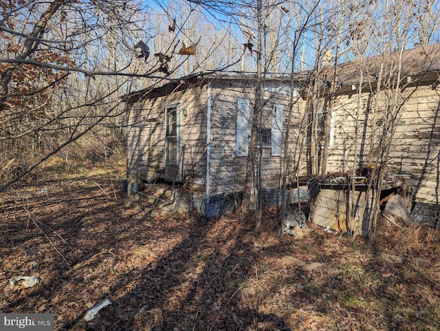 view of property exterior