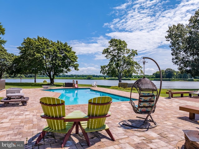 view of pool with a patio