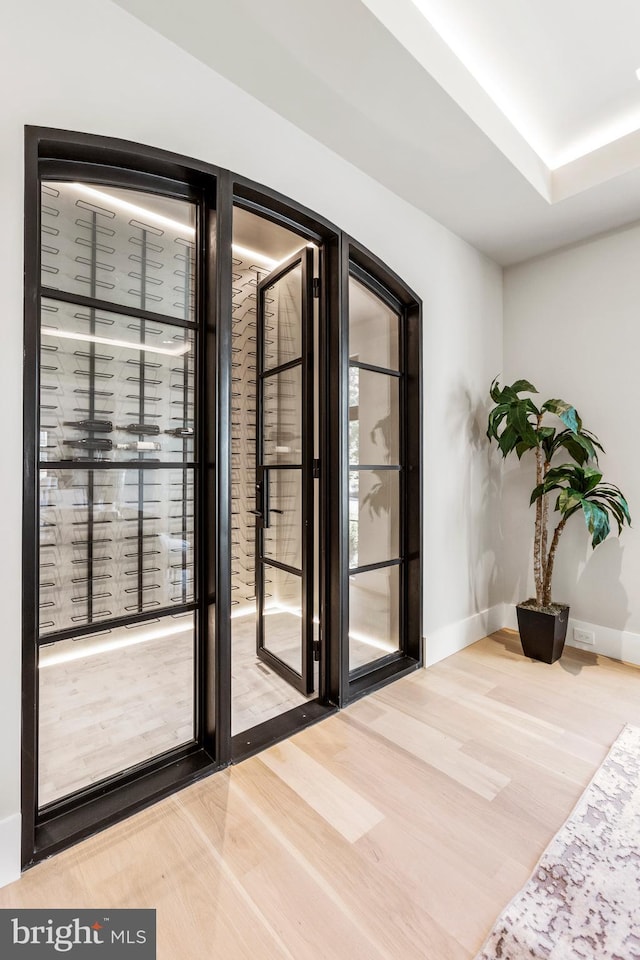 interior space featuring light hardwood / wood-style flooring