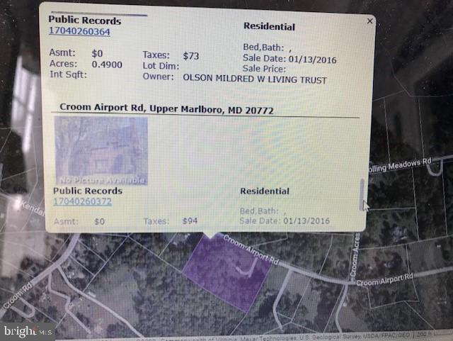 Croom Airport Rd, Upper Marlboro MD, 20772 land for sale