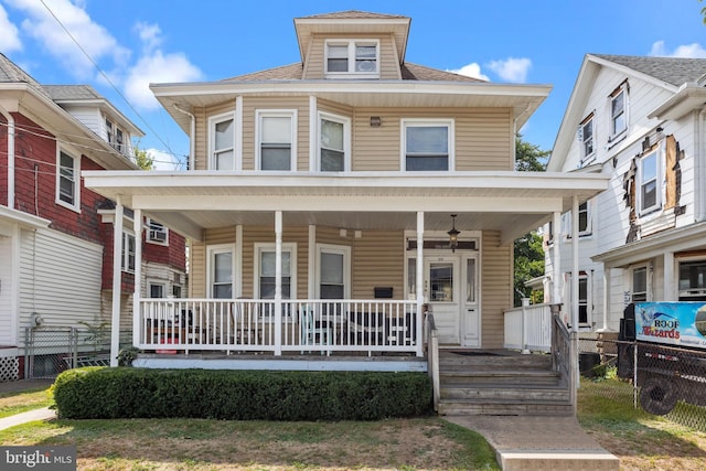 view of front of house with a porch