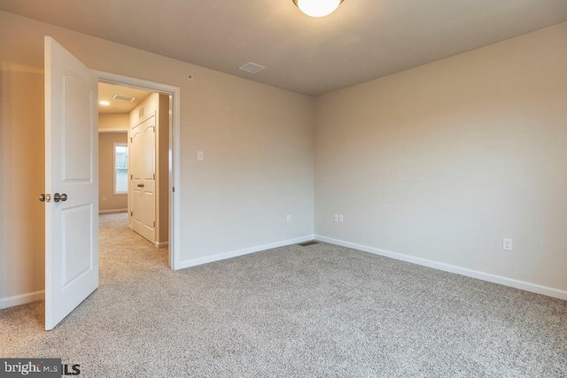 view of carpeted empty room