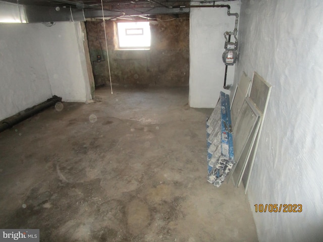 view of basement